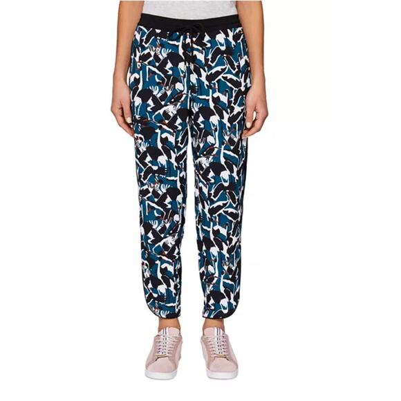 Ted Baker Colour by Numbers Mala Crane Joggers Pants Rare PrintSz 1 - Picture 4 of 9